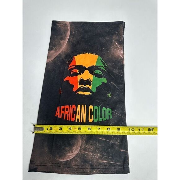 African Color Neck Gaiter Sun Dust Protection Neck Wraps One Sz Adult - Picture 3 of 5